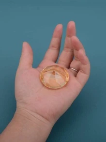 1入組鑽石形狀卡包 - 香檳色 - 查看 6