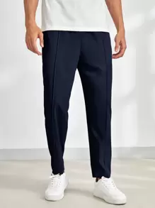 HIMLAND Men Solid Slant Pocket Pants