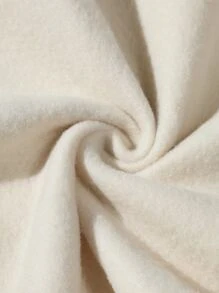 ROMWE MEN Guys Letter Graphic Kangaroo Pocket Drawstring Thermal Hoodie - Khaki - View 3