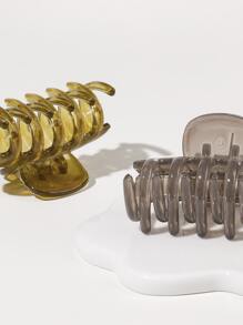 4pcs Minimalist Hair Claw Casual Claw Clips Hair Clips Hair Jaw Clip Hair Clamps Hair Clutch Hair Catcher Clip Fall Winter Hair Accessories For Women For Vacation Outfits Woman - Multicolor - View 4