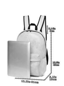 Minimalist Pocket Front Backpack - Grey - View 4