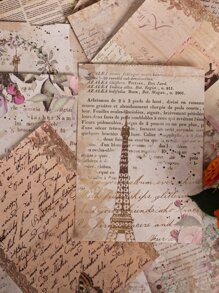 have a good day 1pc 100 Sheets Vintage Style Decorative Material Paper For Aesthetic Scrapbooking, Collage, Diy Craft, Style Design, Office Or School Supplies(random 8 Patterns) - Multicolor - View 5