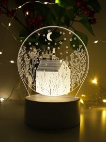 1 pieza Luz de la decoración casa & planta - Amarillo - Ver 2