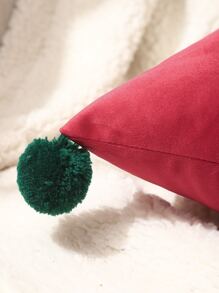 1pc Pom Pom Trang trí nội thất Đệm phủ mà không có chất làm đầy - Nhiều màu - Xem 2