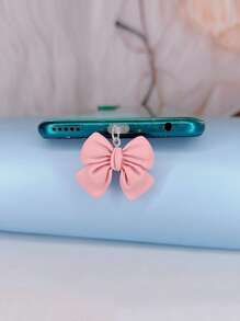 1入組綁結蝴蝶結設計防塵塞 - 粉色 - 查看 2