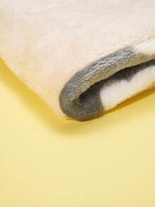 1pc Bear Print Pet Mat - Grey - View 3