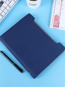 1pc Solid Binder Loose Leaf Journals - Blue - View 2