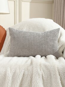 Miater 1pc Vỏ đệm rắn không có chất làm đầy - Xám - Xem 3