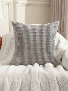 Miater 1pc Vỏ đệm rắn không có chất làm đầy - Xám - Xem 4