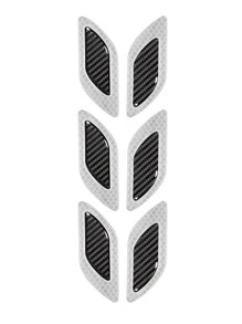 6 件/套汽车反光贴纸、碳纤维胶带。 - 白色 - 查看 2