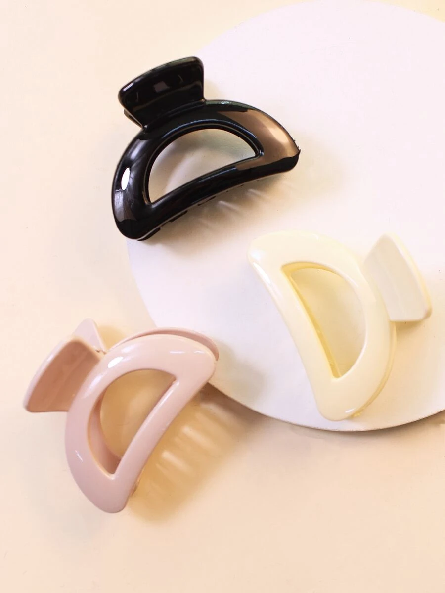 3 cái Cô gái Tóc Acrylic Claw - Nhiều màu - Xem 1