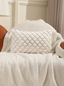 1pc Sequin Decor Cushion Cover Without Filler - Multicolor - View 5