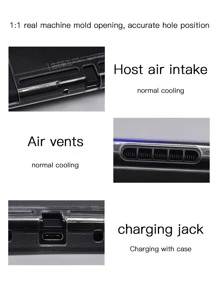 超薄分体式透明保护壳 兼容Switch - 無色 - 查看 3