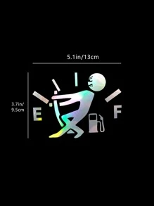 1pc Personalized Gas Tank Cover Sticker - Car Scratch Protection Film, Decorative Sticker, Humorous Automotive Accessory, Video Game Themed Car Decal, Automotive Enthusiast Gag Gift, Christmas Decoration, Gas Tank Lid Sticker - Multicolor - View 5
