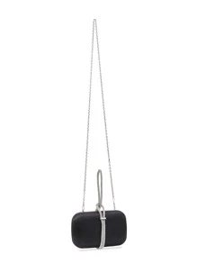 Nhẹ, Túi đựng đồ trang trí bằng kim cương nhỏ dành cho doanh nhân, Túi đựng hộp satin, Túi đựng đồ ăn tối Quyến rũ, thanh lịch, tinh tế, yên tĩnh Kim cương giả sang trọng dành cho cô gái dự tiệc, phụ nữ, cô dâu Hoàn hảo cho bữa tiệc, bữa tối/tiệc, cho - màu đen - Xem 3