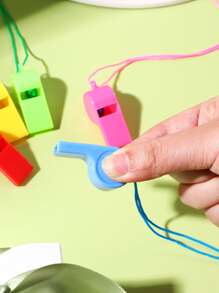 10pcs Mixed Color Party Whistle - Multicolor - View 3