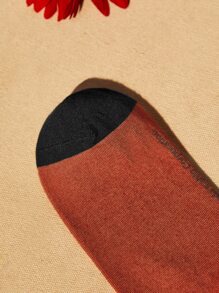 Frida Kahlo X SHEIN Butterfly & Figure Graphic Crew Socks - Multicolor - View 7