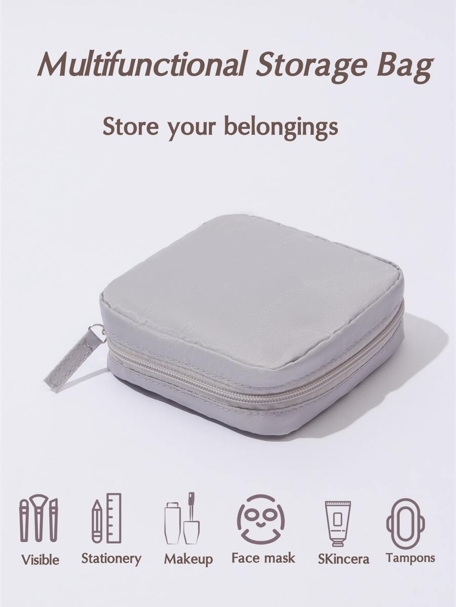 SHEIN Basic living 1pc Sanitary Pads Storage Bag Portable Pouch Large