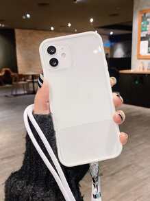 dây buộc điện thoại màu rắn - trắng - Xem 3