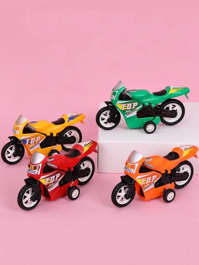 1入組隨機色摩托車設計寵物追逐玩具