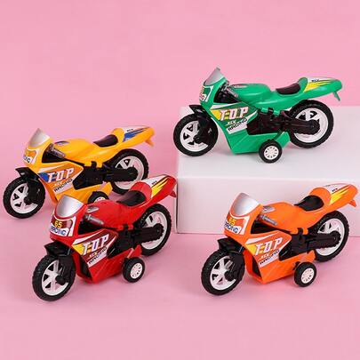 1入組隨機色摩托車設計寵物追逐玩具