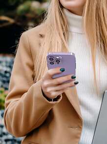 3 miếng bảo vệ ống kính lấp lánh tương thích với iPhone15/15Plus/15Pro/15Promax - Màu tím - Xem 6