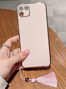 Plain Phone Case With Lanyard - Pink - View 1