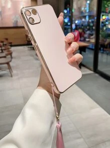 Plain Phone Case With Lanyard - Pink - View 2