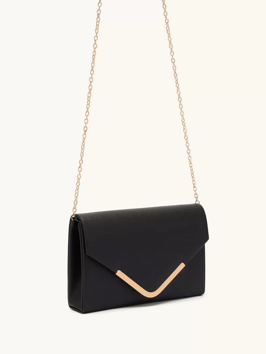 Bolso cuadrado ligero, informal de negocios con solapa y decoración de metal para adolescentes, niñas, mujeres, estudiantes universitarios, novatos y trabajadores de cuello blanco, perfecto para oficina, universidad, trabajo, negocios, desplazamientos, actividades al aire libre, viajes, salidas - Negro - Ver 1