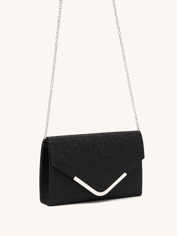 Glamorous, Elegant, Exquisite, Quiet Luxury Sequin, Stylish, Luxury, Shiny Glitter Design Chain Flap Evening Bag, Perfect Bride Purse For Wedding, Prom & Party Events For Party Girl, Woman Metal Decor Evening Bag, Glitter Sequin  Purse, Chain Clutch Bag For Wedding Party