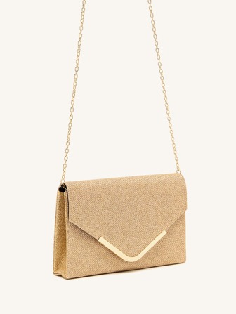 魅力四射,優雅,精美,安靜奢華亮片,時髦,奢華,發亮金屬細節手拿包信封包,金屬亮絲晚上翻蓋錢包,女士鏈條手提包適合派對和婚禮,完美新娘錢包適合婚禮,舞會和派對活動晚會包,晚餐包