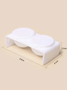 双碗指甲刷清洗杯（1个），美甲用品，美甲工具，美甲艺术工具，返校季，美甲，美甲贴片工具