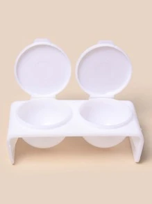 双碗指甲刷清洗杯（1个），美甲用品，美甲工具，美甲艺术工具，返校季，美甲，美甲贴片工具