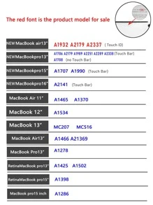 2pcs Clear Case Compatible With 13.3 Inch MacBook Air A1932 - Clear - View 3