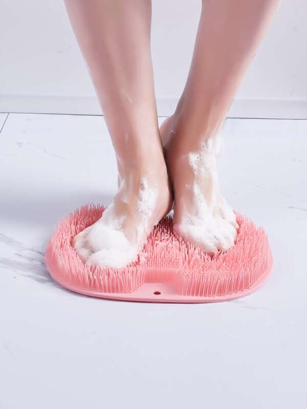 Exfoliating Shower Massage Scraper Bathroom Nonslip Bath Mat Back