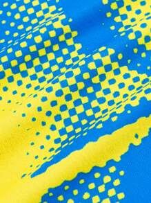 SHEIN ICON Plus Body Heat Map Print Tee - Yellow - View 3