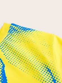 SHEIN ICON Plus Body Heat Map Print Tee - Yellow - View 4