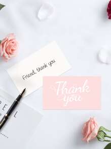 50pcs Letter Graphic Greeting Card - Multicolor - View 4