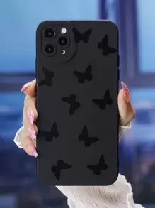 vỏ điện thoại in hình bướm - màu đen - Xem 1