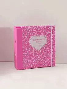 1入組心和豹紋印花相簿 - 彩色 - 查看 1