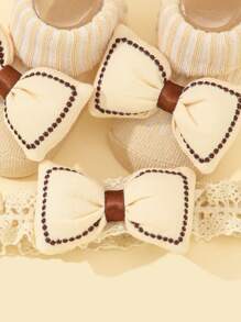 Baby 1pc strik decoratie haarband & 1 paar schoenen Love Valentine