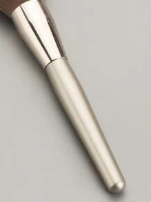 1pc Large Fluffy Champagne Gold Powder Makeup Brush