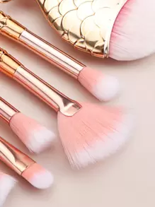 Makeup Brush Sets, 11pcs Cartoon Cute Fish Scale Multifunctional Multifunctional Makeup Brush Cosmetic Makeup Tool For Beginner, Makeup Brush/Cosmetic Brush,Brush Set,Makeup Brush Kit,Make Up Brush Set,Make Up Set Complete,Makeup Brush Set,Complete Makeup Kit,Brush Kit,Brushes Makeup Set,Makeup Gift Set,Set - Gold - View 4