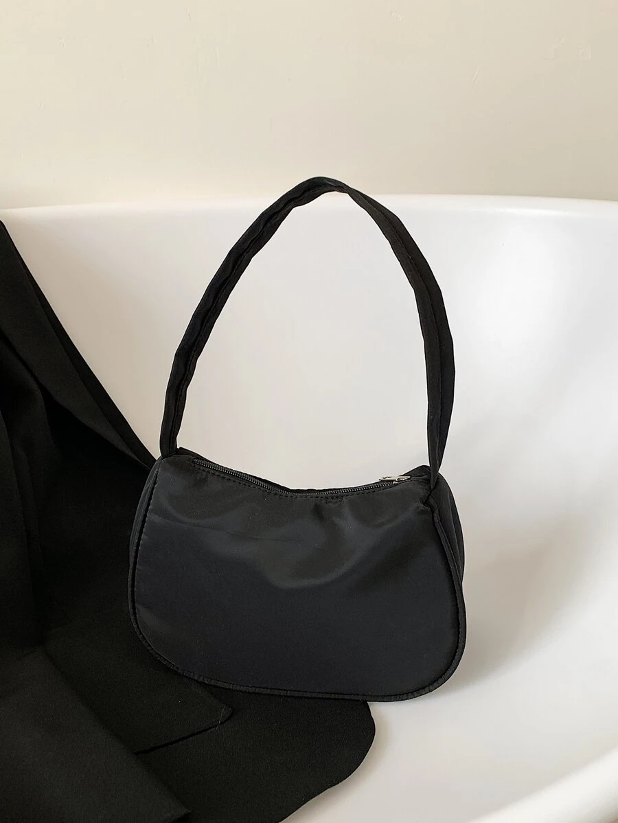 Bolso hobo minimalista - Negro - Ver 1