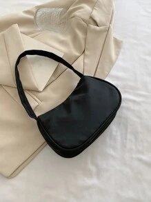 Bolso hobo minimalista - Negro - Ver 2