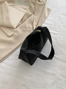 Bolso hobo minimalista - Negro - Ver 6