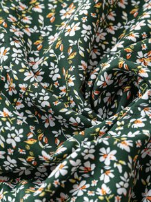 SHEIN Clasi 大碼碎花燈籠袖洋裝