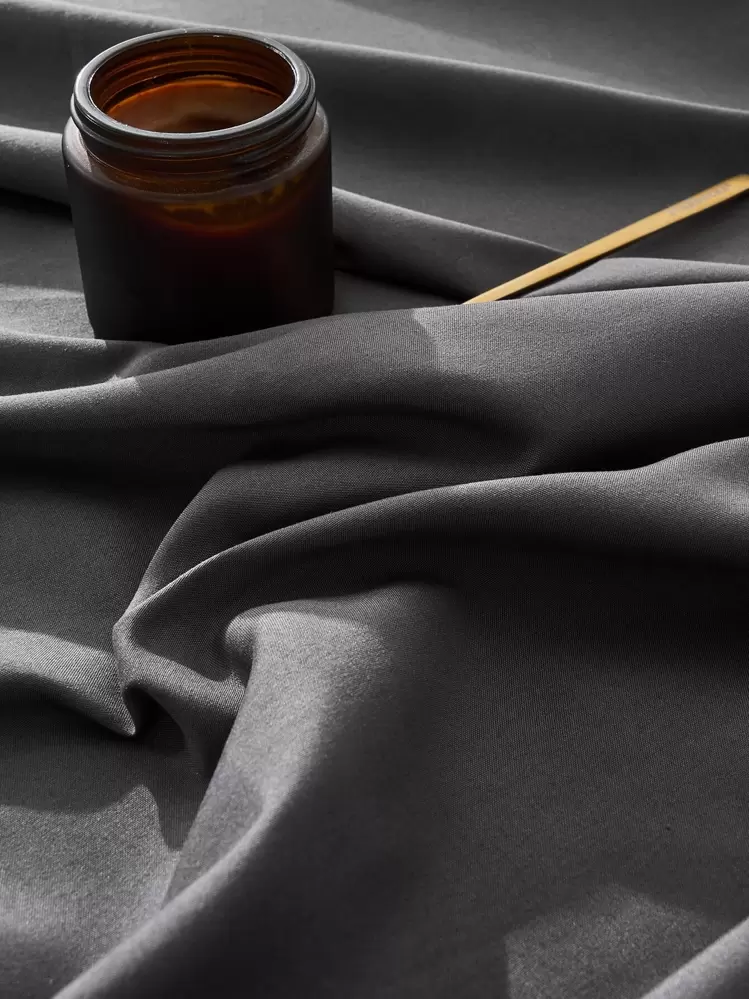1pc Brushed Solid Color Fitted Sheet, Soft Bedding Supplies, Blanket For Bedroom - Grey - View 6