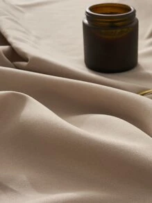 1 Đồng Màu Trang Bị Tấm, Mềm Mại Chăn Ga Gối Cung Cấp, Trang Bị Tấm Cho Phòng Ngủ - Màu Khaki - Xem 5