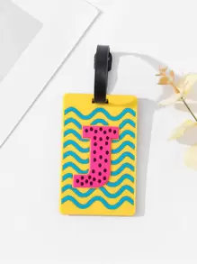 Stylish Silicone Luggage Tag - Personalize Your Suitcase with a Letter Tag! - Multicolor - View 1
